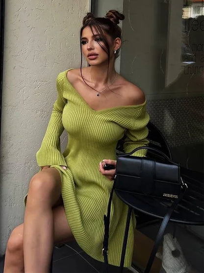 Nerissa™ l Off Shoulder Mini A-line Dress