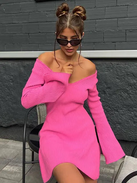 Nerissa™ l Off Shoulder Mini A-line Dress