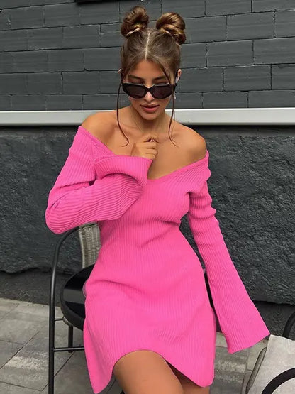 Nerissa™ l Off Shoulder Mini A-line Dress