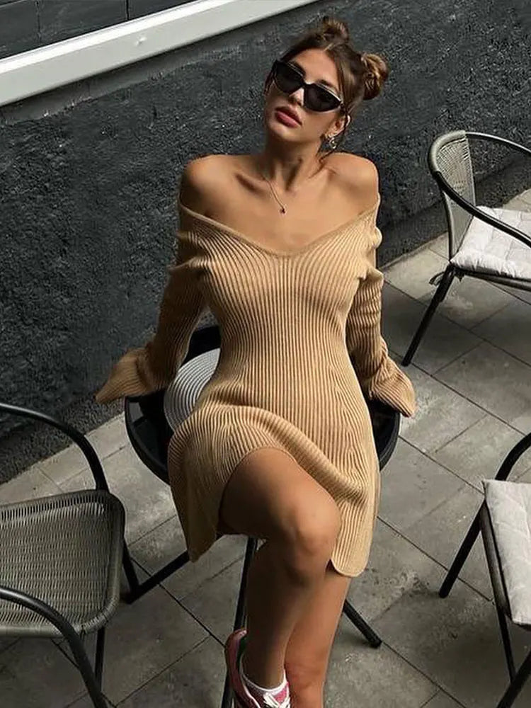 Nerissa™ l Off Shoulder Mini A-line Dress