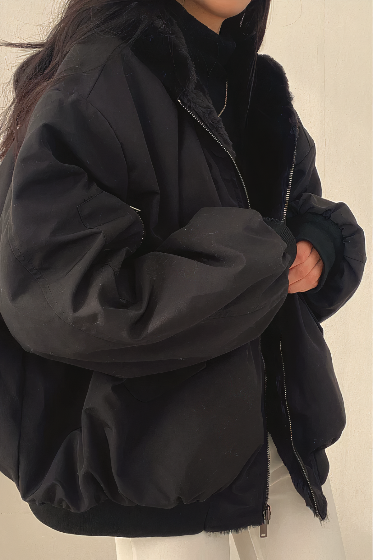 Nora™ l Winterjas met kasjmier capuchon
