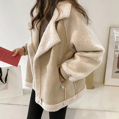 Lysandra™ | Warme Suède Winterjas