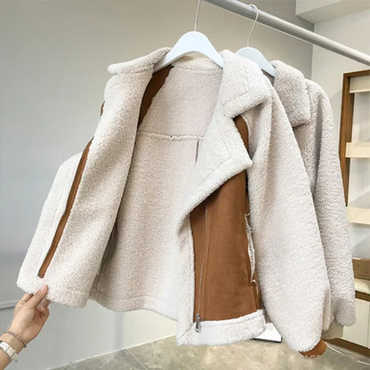 Lysandra™ | Warme Suède Winterjas