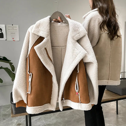 Lysandra™ | Warme Suède Winterjas
