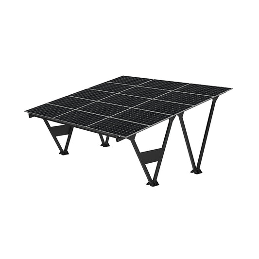 KENO Dubbelle Carport met Jinko 555 Half-Cut Modulen