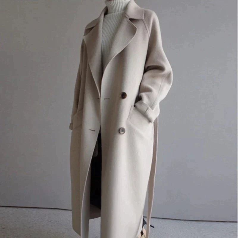 Lainey™ | Lange Wollen Dames Jas