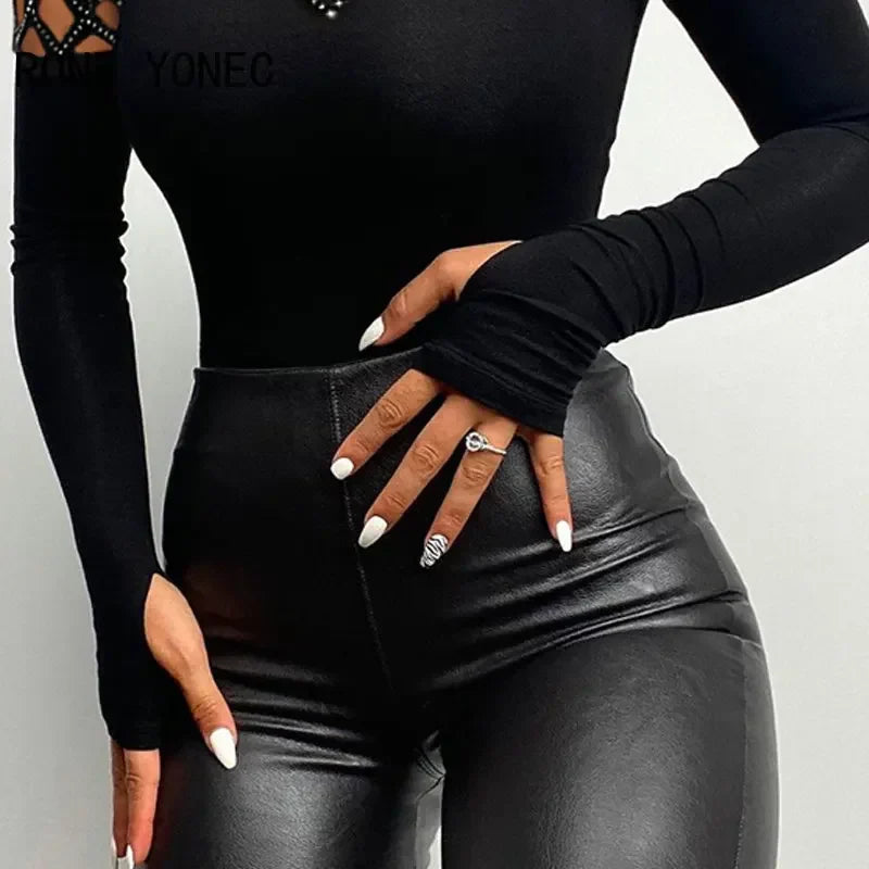 Victoria™ l Chic Rhinestone Criss Cross  Long Sleeves