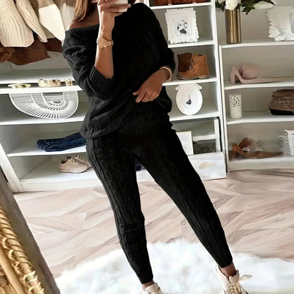 Senia™ l Gebreide bijpassende trui en broek