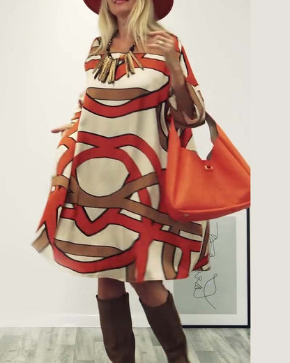 Destiny™ | Elegante Midi-jurk Met Print