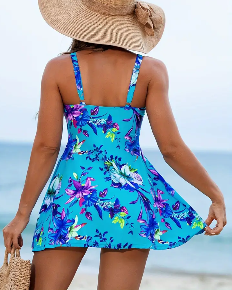 Fiora™ | Tankini met bloemenprint en bandjes