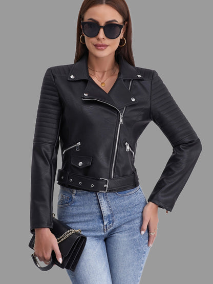 Neena™ | Dames Dames Biker Cropped Jas
