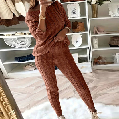 Senia™ l Gebreide bijpassende trui en broek