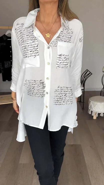 Kinsley™ l Blouse Met Letterprint