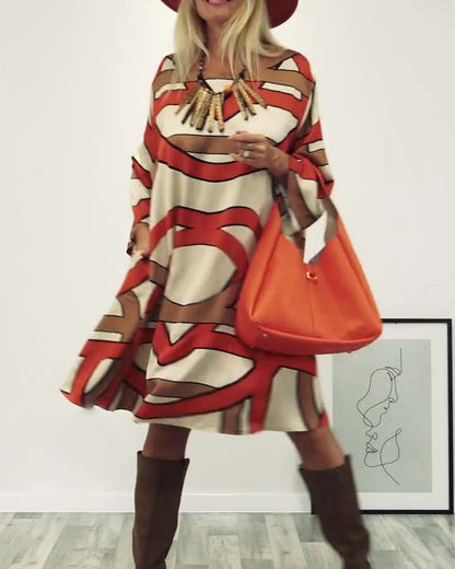 Destiny™ | Elegante Midi-jurk Met Print