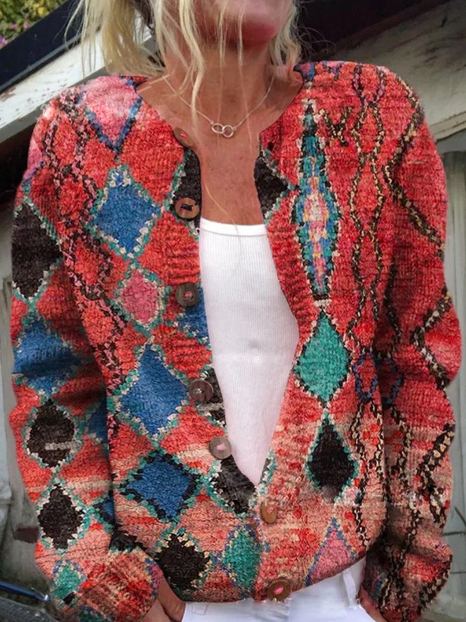 Talia™ | Warme Dames Vest Met Bloemenprint