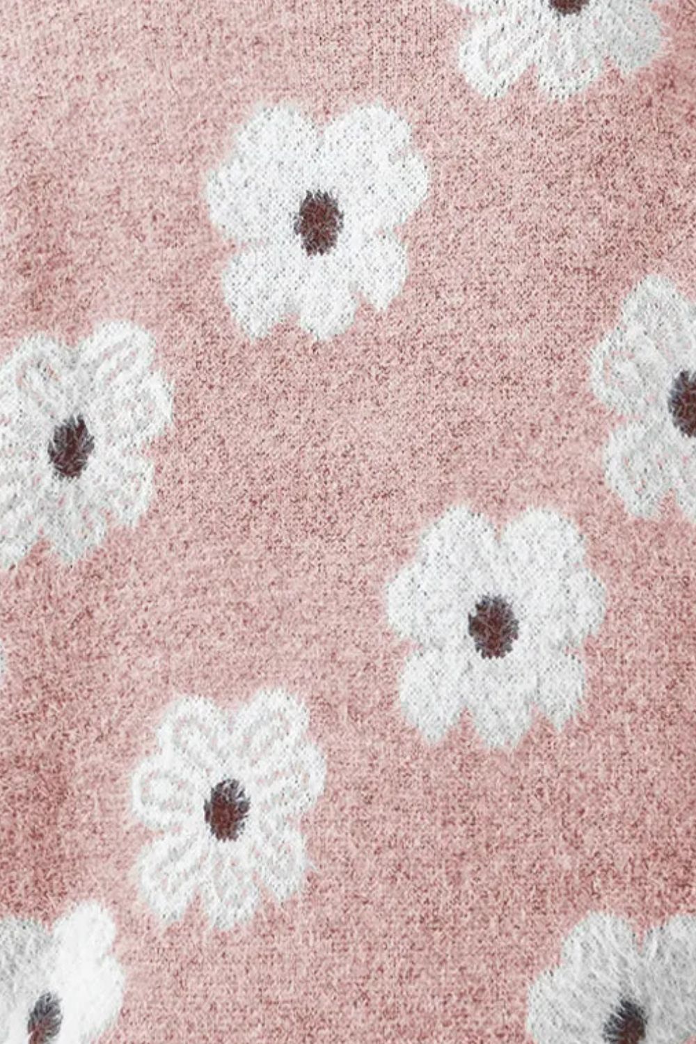Margaret™| Bloemen Trui met Half Rits Ontwerp