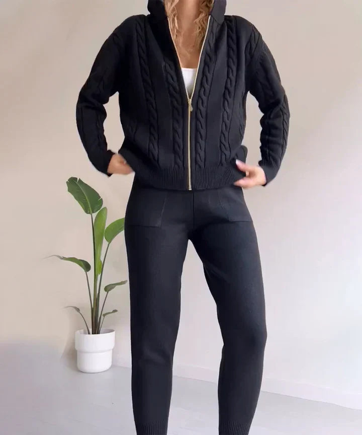 Pip™ | Tweedelige gebreide jacquard set