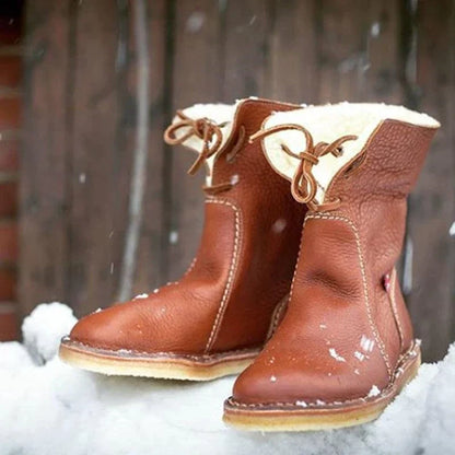 Maggie™ | Orthopedische Leren Sneeuwlaarzen