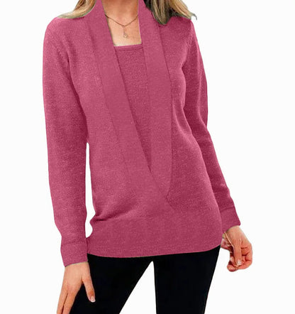 Aniek™ | Unieke Stijl Gebreide V-Hals Trui
