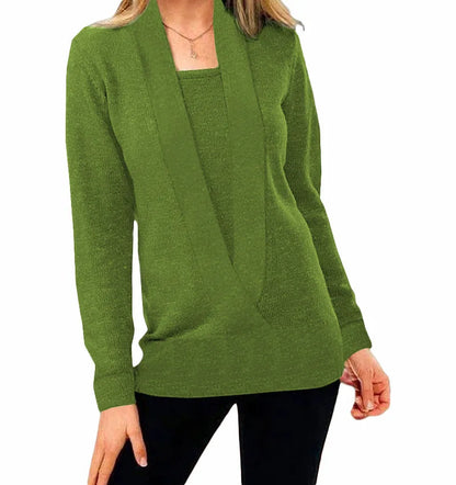 Aniek™ | Unieke Stijl Gebreide V-Hals Trui