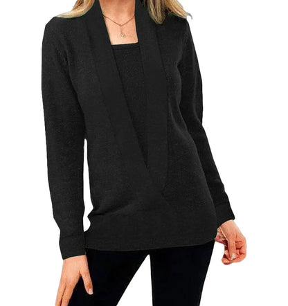 Aniek™ | Unieke Stijl Gebreide V-Hals Trui