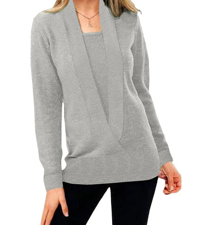 Aniek™ | Unieke Stijl Gebreide V-Hals Trui