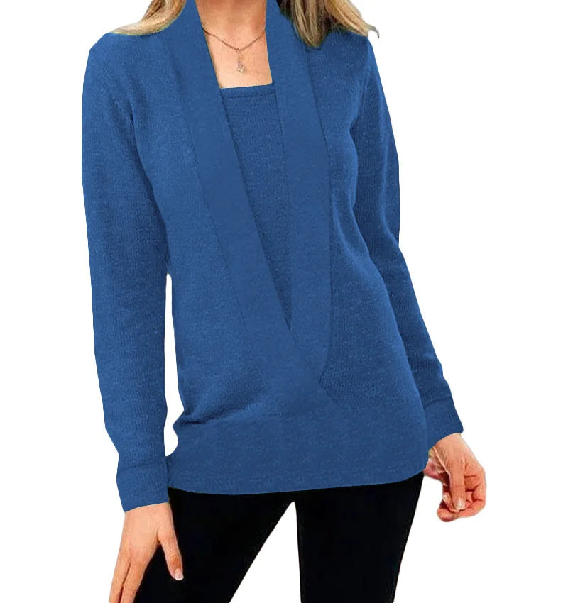 Aniek™ | Unieke Stijl Gebreide V-Hals Trui