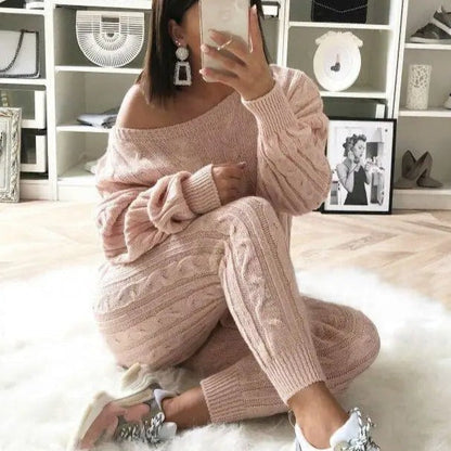 Senia™ l Gebreide bijpassende trui en broek