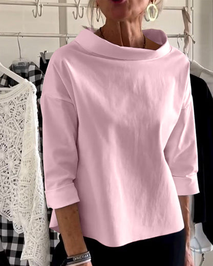 Alicia™ | Elegante top met losse schildpadhals