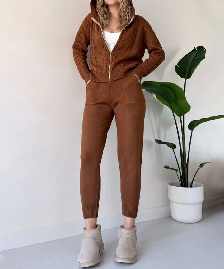 Pip™ | Tweedelige gebreide jacquard set