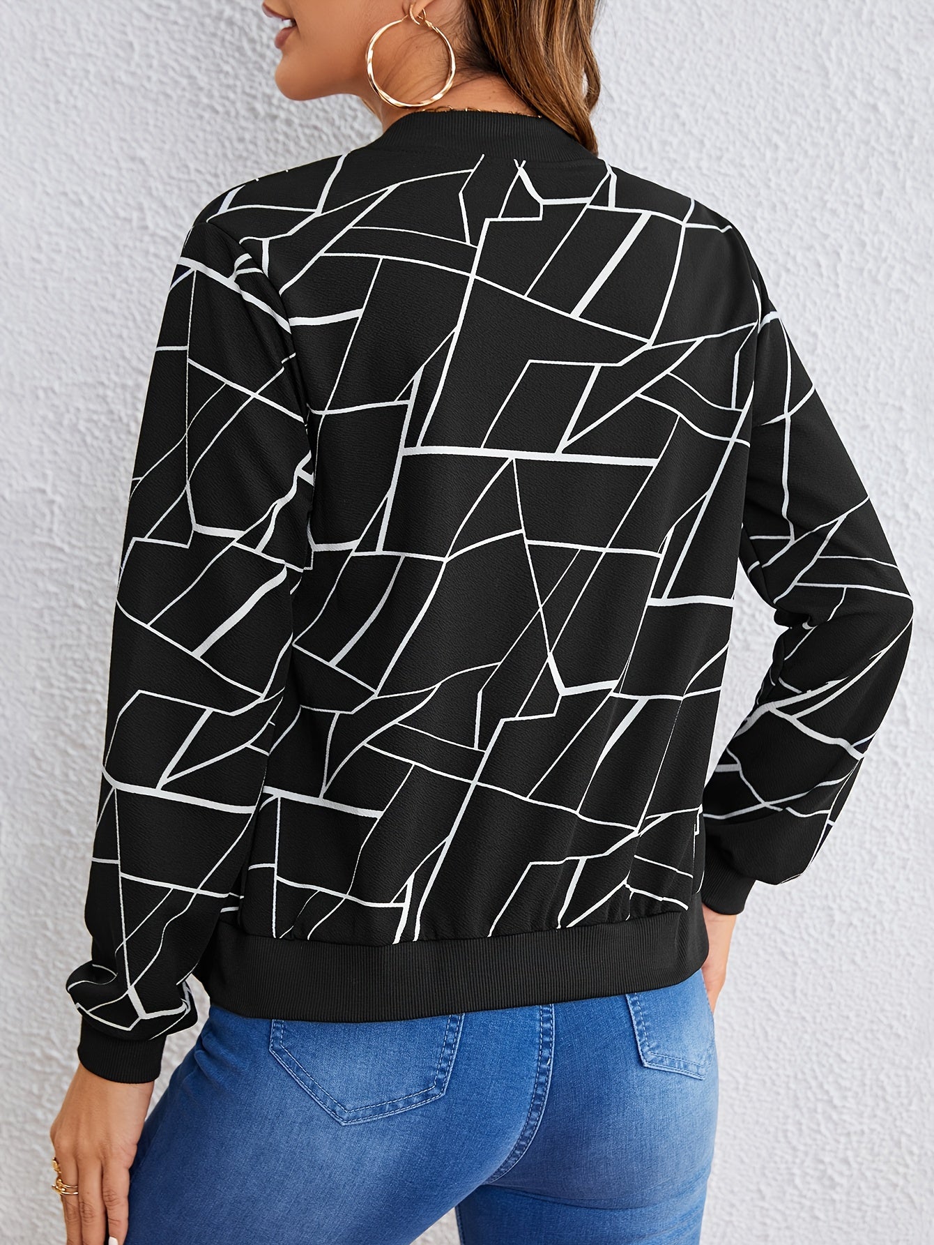 Carly™ | Geometrisch Patroon Dames Ritsjas