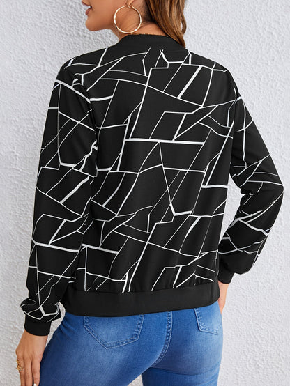 Carly™ | Geometrisch Patroon Dames Ritsjas