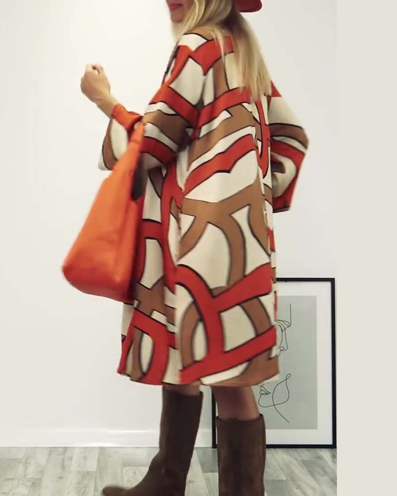Destiny™ | Elegante Midi-jurk Met Print