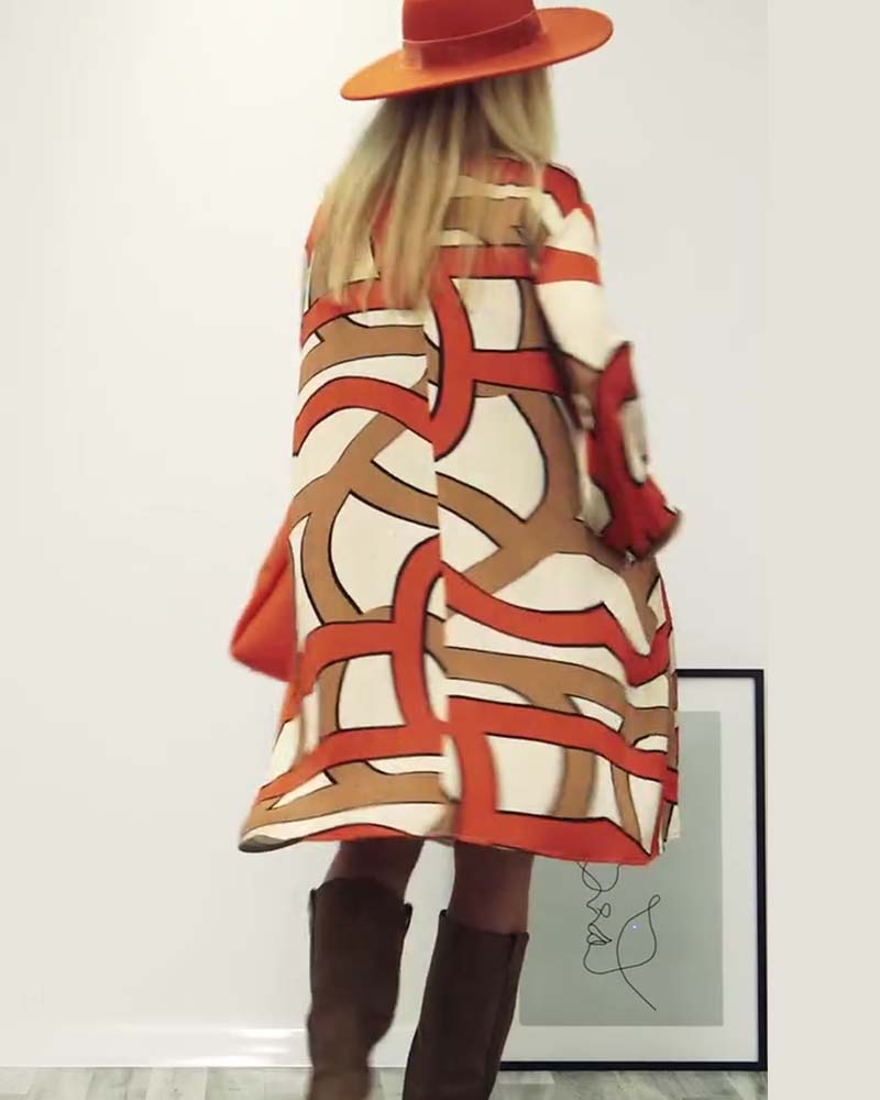 Destiny™ | Elegante Midi-jurk Met Print