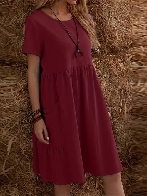 Scarlett™ | Stralend De Lente In Met Deze Damesjurk Met Zakken