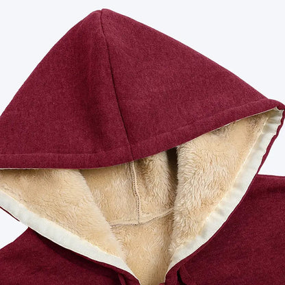 Lena™ l Met imitatiebont gevoerde jas met capuchon