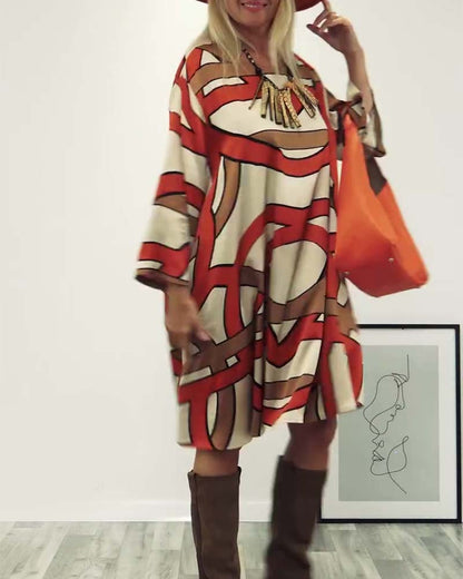 Destiny™ | Elegante Midi-jurk Met Print