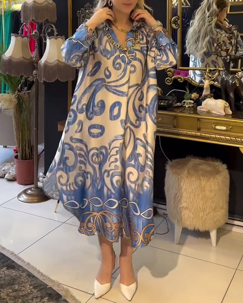 Lyanna™ | Losse en elegante jurk met print