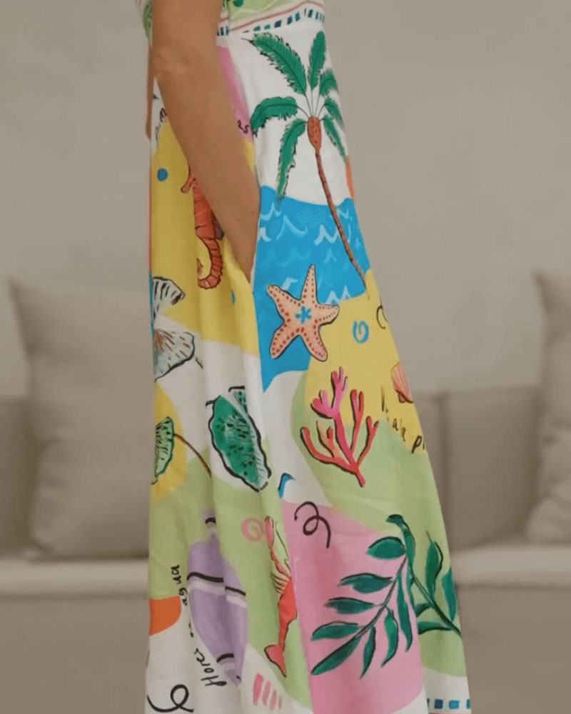 Atasha™ | Soepelvallende Maxi Dress
