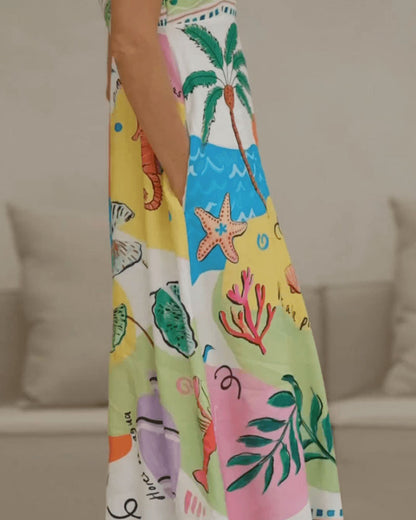 Atasha™ | Soepelvallende Maxi Dress