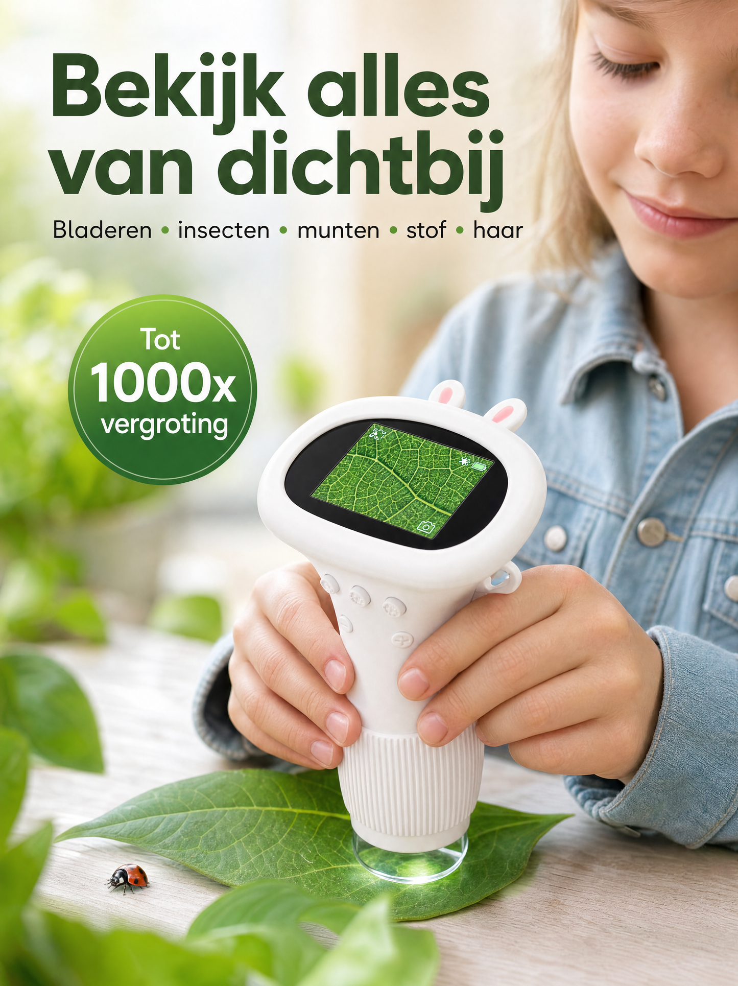 Digitale Kindermicroscoop – Educatief Speelgoed met Scherm & LED