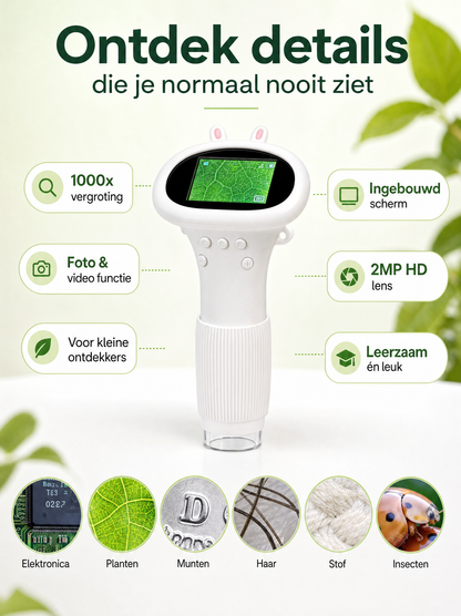 Digitale Kindermicroscoop – Educatief Speelgoed met Scherm & LED