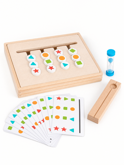 Montessori Kleur Sorteer Puzzel – Educatief Houten Denkspel