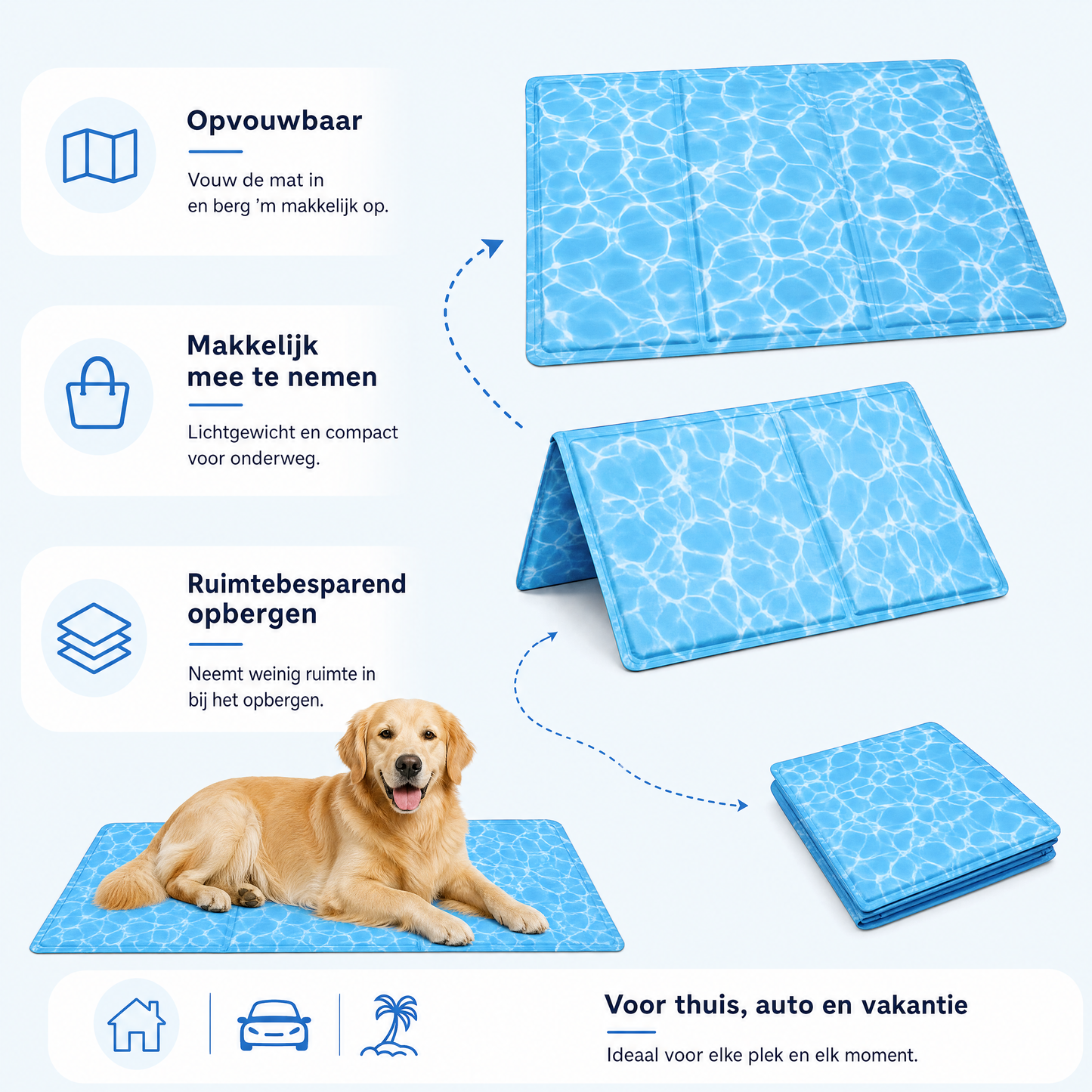 Koelmat voor Honden – Zelfkoelende Hondenmat voor Warme Dagen