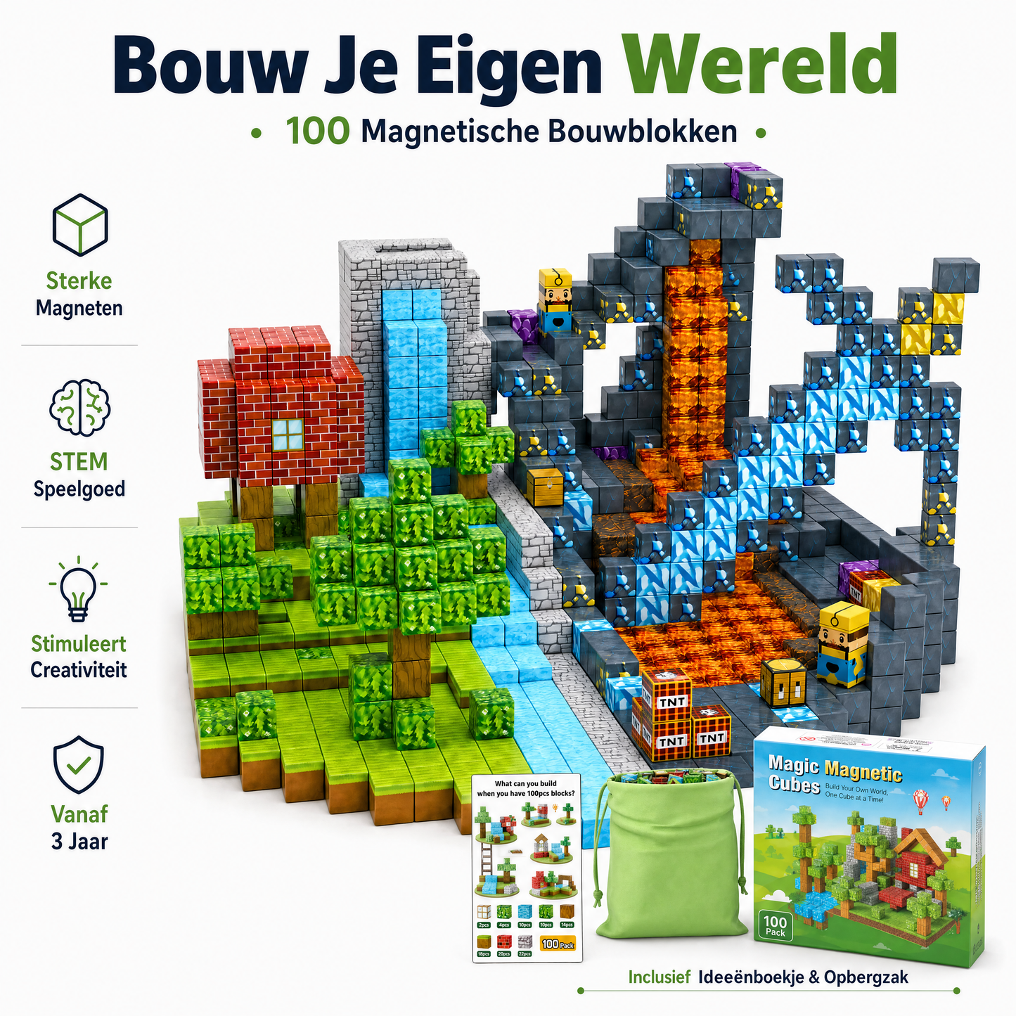 Magnetische Bouwblokken Mining World