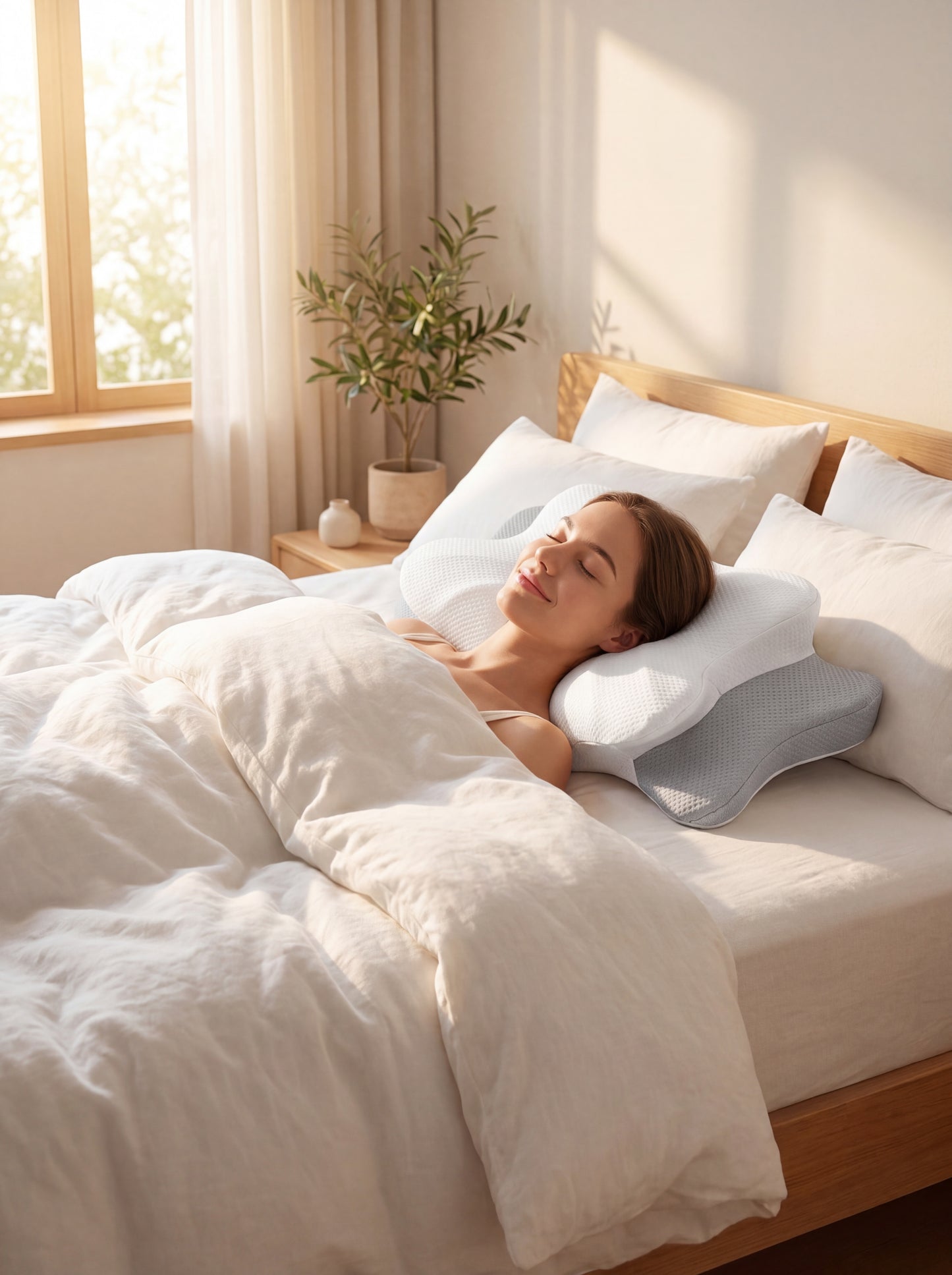ErgoForm Vlinderkussen – Ergonomisch Traagschuim Nek & Schouder