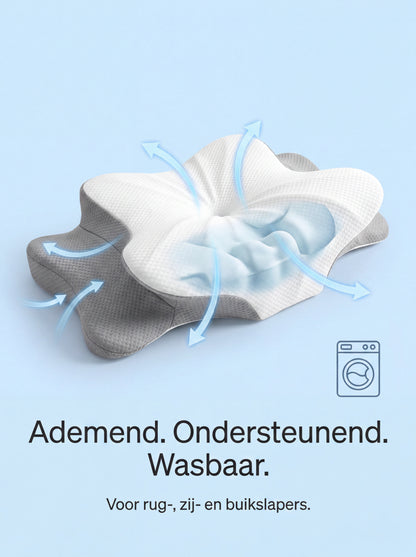 ErgoForm Vlinderkussen – Ergonomisch Traagschuim Nek & Schouder