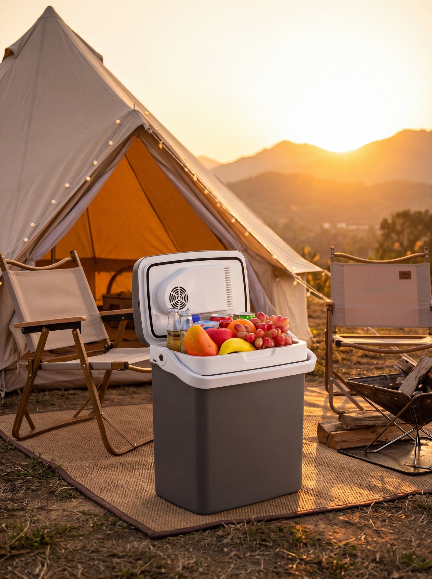 Elektrische Koelbox 21L – 12V/230V voor Auto & Camping