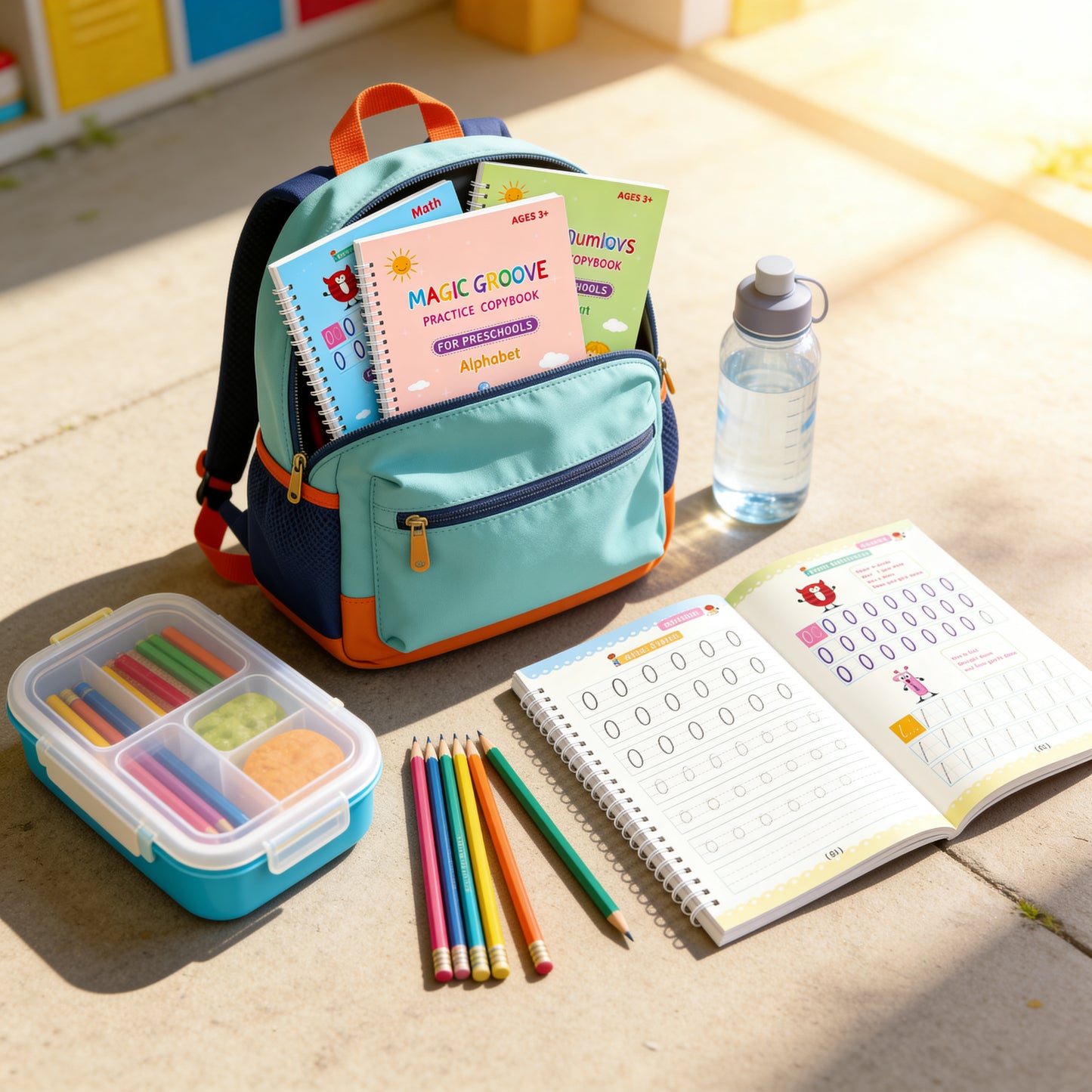 Magische schrijfboek voor Kinderen – Letters & Cijfers Leren Schrijven