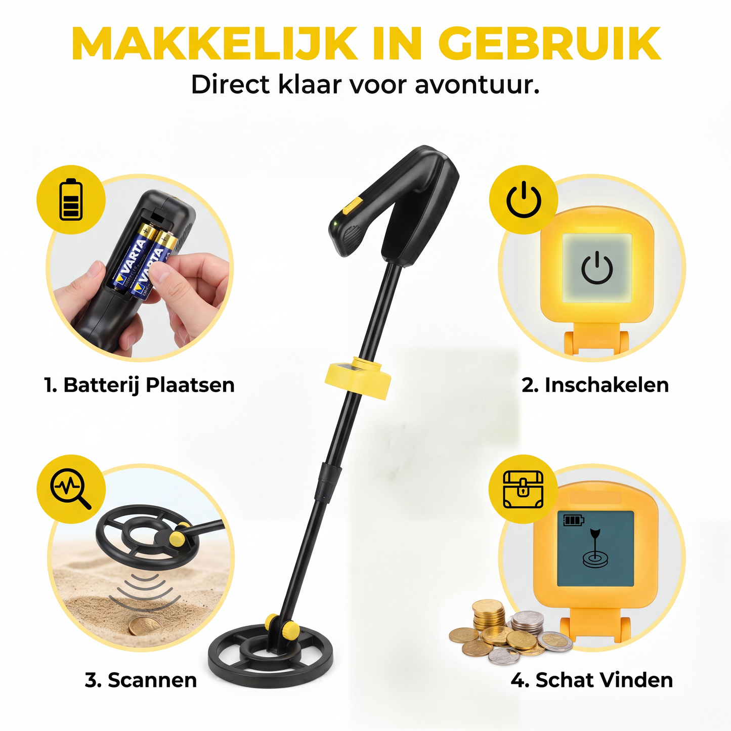 Schatzoeker Metaaldetector voor Kinderen – Buitenspeelgoed